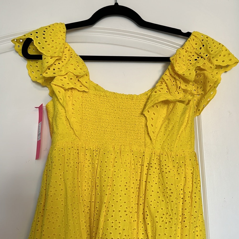 Lilly Pulitzer Asteria Eyelet Babydoll Dress - Size 0 - Picture 6 of 7